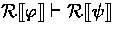 $\rectify{\varphi} \derives \rectify{\psi}$