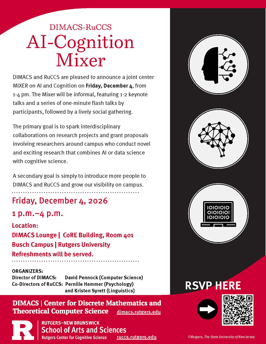 DIMACS-RUCSS AI-Cognition Mixer Flyer