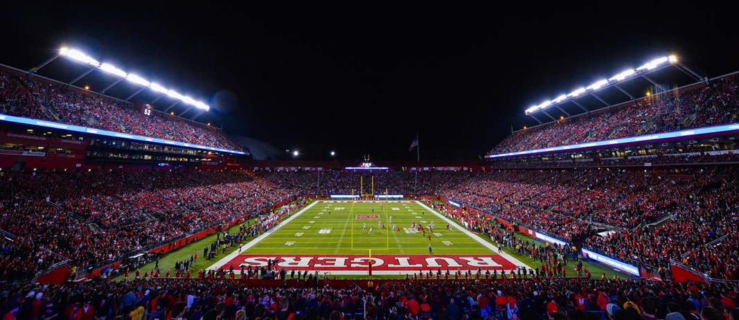 SHI Stadium on Rutgers Busch Campus seats over 50,000