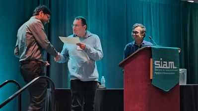 Shashank Srivastava Receiving Award
